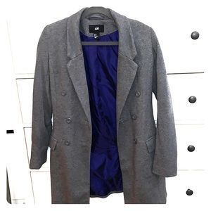 H&M Women’s Long Cotton Grey Jacket